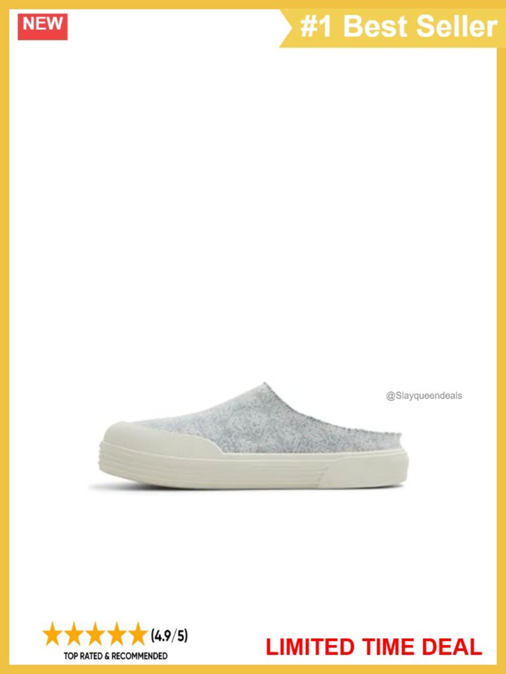 Women's Slip-On Clogs Textile Cotton Pull-On Casual Shoes